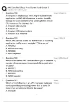 AWS Cloud Practitioner Study Guide 5 &lpar;CLF-C02&rpar; &sol; Score 100&percnt; &sol; Exam Q&A