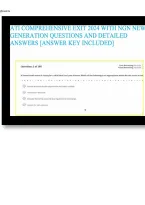 ATI Comprehensive Exit Exam Bundle &colon; 20 Practice Exams with NGN Questions and Detailed Answers&NewLine;&NewLine;