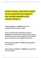 ASTRO 7N EXAM 1 EXAM WITH CORRECT &NewLine;ACTUAL QUESTIONS AND CORRECTLY &NewLine;WELL DEFINED ANSWERS LATEST &NewLine;ALREADY GRADED A&plus; 