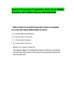Aspirant Prosecutor Programme&colon; Entry Exam Guide  Questions And Verified Answers with Rationales
