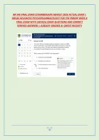 NR546 Week 8 Final Exam Due 1st March 2026 Complete Actual Exam Questions 1- 75 NR546 Advanced Psychopharmacology for The PMHNP NR 546 Midterm and Finals Examplify Online Proctored Exam Questions and Answers &vert; 100&percnt; Pass Guaranteed &vert; Graded A&plus; &vert;