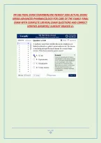 NR 566 WEEK 4 MIDTERM EXAM &lpar;CHAMBERLAIN&rpar; NEWEST &NewLine;2026 ACTUAL EXAM&vert; NR566 ADVANCED PHARMACOLOGY &NewLine;FOR CARE OF THE FAMILY MIDTERM EXAM WITH COMPLETE &NewLine;100 REAL EXAM QUESTIONS AND CORRECT VERIFIED &NewLine;ANSWERS&sol; ALREADY GRADED A&plus; &NewLine;