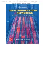 Solution Manual For data communications and networking with TCP&vert;IP Protocol Suite 6th Edition By behrouz forouzan