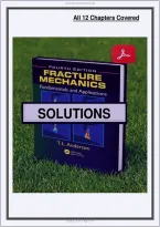 Solutions Manual for Fracture Mechanics&colon; Fundamentals and Applications 4th Edition by Anderson