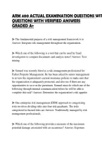 ARM 400 ACTUAL EXAMINATION QUESTIONS WITH VERIFIED ANSWERS&period;pdf&NewLine;&NewLine;