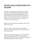 ARM 400 EXAM 241 COMPLETE SCRIPT WITH SOLUTIONS&period;pdf&NewLine;&NewLine;