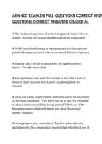 ARM 400 EXAM 241 FULL QUESTIONS CORRECT ANSWERS GRADED&period;pdf&NewLine;&NewLine;
