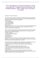 WGU C963 Objective Assessment Preparation &vert; Actual Exam 2026&sol;2027 &vert; Complete Exam-Style Questions with Detailed Rationales &vert; 100&percnt; Verified &vert; Pass Guaranteed &ndash; A&plus; Graded