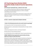 AP Psychology Exam Review 2026 &vert; Complete Study Guide & Practice Questions PDF