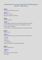 PCB 3023 Exam 1 University of Central Florida &vert; UPDATED Questions&NewLine;with 100&percnt; Verified Answers&NewLine;