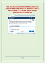 WGU D236 OBJECTIVE ASSESSMENT NEWEST 2026 ACTUAL EXAM &vert; D236 PATHOPHYSIOLOGY OA EXAM WITH COMPLETE 100 REAL EXAM QUESTIONS AND CORRECT VERIFIED ANSWERS &vert; ALREADY GRADED A&plus;