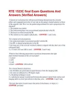 RTE 1523C final Exam Questions And &NewLine;Answers &vert;Verified Answers&vert;  