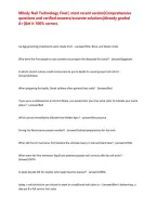 Milady Nail Technology Final &vert; most recent version&vert;Comprehensive questions and verified answers&sol;accurate solutions&vert;Already graded A&plus;&vert;Get it 100&percnt; correct&period;&NewLine;