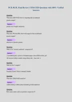 PCB 3023L Final Review &vert; UPDATED Questions with 100&percnt; Verified&NewLine;Answers
