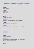 PCB 3023L Midterm PCB 3063 Florida State University &vert; UPDATED&NewLine;Questions with 100&percnt; Verified Answers