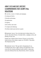 ARMY OCS MILITARY HISTORY COMPREHENSIVE TEST SCRIPT FULL SOLUTIONS&period;pdf&NewLine;&NewLine;