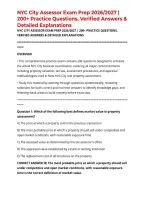 NYC City Assessor Exam Prep 2026&sol;2027 &vert; 200&plus; Practice Questions&comma; Verified Answers & Detailed Explanations