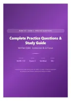 NURS 172 Exam 3 &ndash; Complete Practice Questions & Study Guide &vert; 93 Verified Q&A &vert; Endocrine & GI Nursing