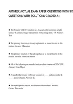 ARTHREX ACTUAL EXAM PAPER QUESTIONS WITH SOLUTIONS GRADED A&period;pdf&NewLine;&NewLine;