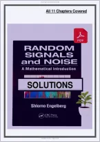 Solutions Manual for Random Signals and Noise&colon; A Mathematical Introduction 1st Edition by Shlomo Engelberg