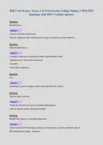 Package Deal FOR PHLT 412 EXAMS with  UPDATED Questions and 100&percnt; Verified Answers