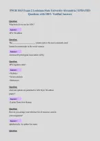 PNUR 1013 Exam 2 Louisiana State University-Alexandria &vert; UPDATED&NewLine;Questions with 100&percnt; Verified Answers