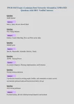 PNUR 1013 Exam 1 Louisiana State University-Alexandria &vert; UPDATED&NewLine;Questions with 100&percnt; Verified Answers