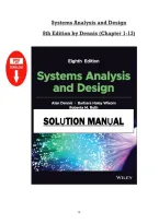 Systems Analysis and Design &NewLine;8th Edition by Dennis &lpar;Chapteṙ 1-13&rpar; 