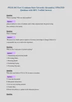 PNUR 1013 Test 1 Louisiana State University-Alexandria &vert; UPDATED&NewLine;Questions with 100&percnt; Verified Answers