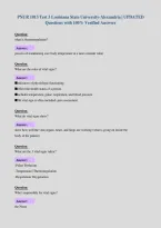 PNUR 1013 Test 3 Louisiana State University-Alexandria &vert; UPDATED&NewLine;Questions with 100&percnt; Verified Answers