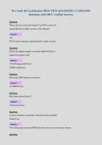 Pro Tools 101 Certification PRACTICE QUESTIONS 1 &vert; UPDATED&NewLine;Questions with 100&percnt; Verified Answers