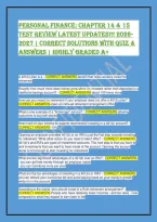 Personal Finance Chapters 14-15 Test Review &vert; Retirement & Credit