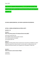 ELECTRICAL WIRING RESIDENTIAL&comma; 21ST EDITION EXAM 2026 &NewLine;QUESTIONS WITH VERIFIED QUESTIONS DETAILED RATIONALES &NewLine;GRADED A&plus;