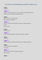 WGU C207 OA &vert; UPDATED Questions with 100&percnt; Verified Answers&NewLine;