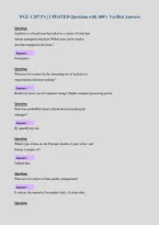 WGU C207 PA &vert; UPDATED Questions with 100&percnt; Verified Answers&NewLine;