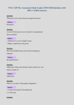 Package Deal FOR WGU C207 EXAMS with  UPDATED Questions and 100&percnt; Verified Answers