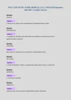 WGU C207 STUDY GUIDE MODULE 1 & 2 &vert; UPDATED Questions&NewLine;with 100&percnt; Verified Answers