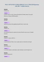 WGU C207 STUDY GUIDE MODULE 5 & 6 &vert; UPDATED Questions&NewLine;with 100&percnt; Verified Answers&NewLine;
