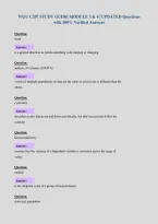 WGU C207 STUDY GUIDE MODULE 3 & 4 &vert; UPDATED Questions&NewLine;with 100&percnt; Verified Answers&NewLine;