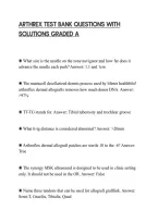ARTHREX ACTUAL EXAM BUNDLE PAPER QUESTIONS WITH SOLUTIONS GRADED A&period;pdf