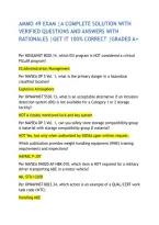 AMMO 49 EXAM &vert;A COMPLETE SOLUTION WITH VERIFIED QUESTIONS AND ANSWERS WITH RATIONALES &vert;GET IT 100&percnt; CORRECT &vert;GRADED A&plus;