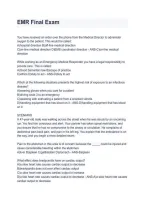 EMR Final Exam 2026&sol;2027 &vert; Practice Questions & Exam Review