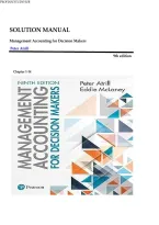 SOLUTION MANUAL Management Accounting for Decision Makers  Peter Atrill&comma; Eddie McLaney Chapter 1-12 10th Edition