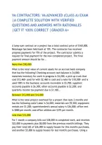 VA CONTRACTORS&colon; VA ADVANCED &lpar;CLASS A&rpar; EXAM &vert;A COMPLETE SOLUTION WITH VERIFIED QUESTIONS AND ANSWERS WITH RATIONALES &vert;GET IT 100&percnt; CORRECT &vert;GRADED A&plus;