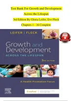 Test Bank for Growth and Development Across the Lifespan&colon; A Health Promotion Focus 3rd Edition by Gloria&NewLine;