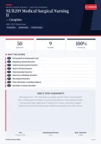 NUR 209 Medical-Surgical Nursing II Review Test Bank 2026&sol;2027 &ndash; Questions and Answers &vert; 100&percnt; Verified &vert; Detailed Rationales &ndash; Pass Guaranteed &ndash; A&plus; Graded