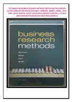 TEST BANK FOR BUSINESS RESEARCH METHODS  9TH EDITION BY WILLIAM G&period; ZIKMUND&comma; BARRY J&period; BABIN&comma; JON C&period; CARR&comma; MITCH GRIFFIN &vert;LATEST GUIDE WITH UPDATED CHAPTERS 1-25&vert; BEST QUESTIONS WITH ELABORATED SOLUTIONS&vert; RATED A&plus;