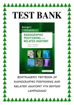 Bontrager's Textbook of Radiographic Positioning and Related Anatomy 9th Edition Lampignano Test Bank
