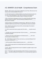 A&period;D&period; Banker Life & Health Comprehensive Exam &vert; Questions & Answers &vert; Study Guide & Exam Review 2026&sol;2027