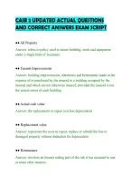 CAIB 2 UPDATED ACTUAL QUESTIONS&NewLine;AND CORRECT ANSWERS EXAM SCRIPT&NewLine;